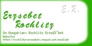 erzsebet rochlitz business card